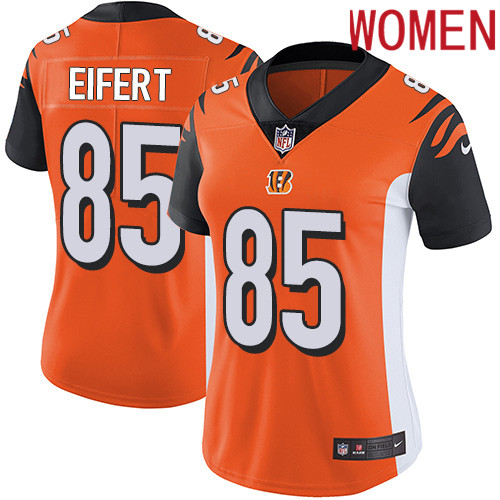 2019 Women Cincinnati Bengals #85 Eifert Orange Nike Vapor Untouchable Limited NFL Jersey->women nfl jersey->Women Jersey